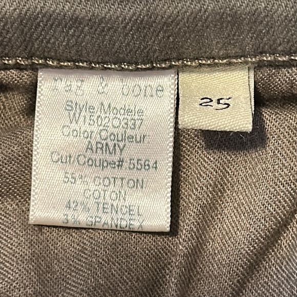 Rag & Bone Skinny Jeans in Army Green Size 25 - Picture 5 of 9